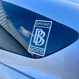 BROKE BOYS Sticker Decal